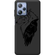 Чорний чохол BoxFace Blackview A53 Wolf and Raven