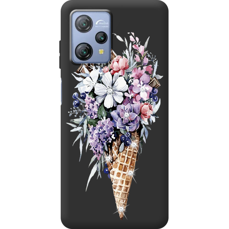 Чохол зі стразами Blackview A53 Pro Ice Cream Flowers