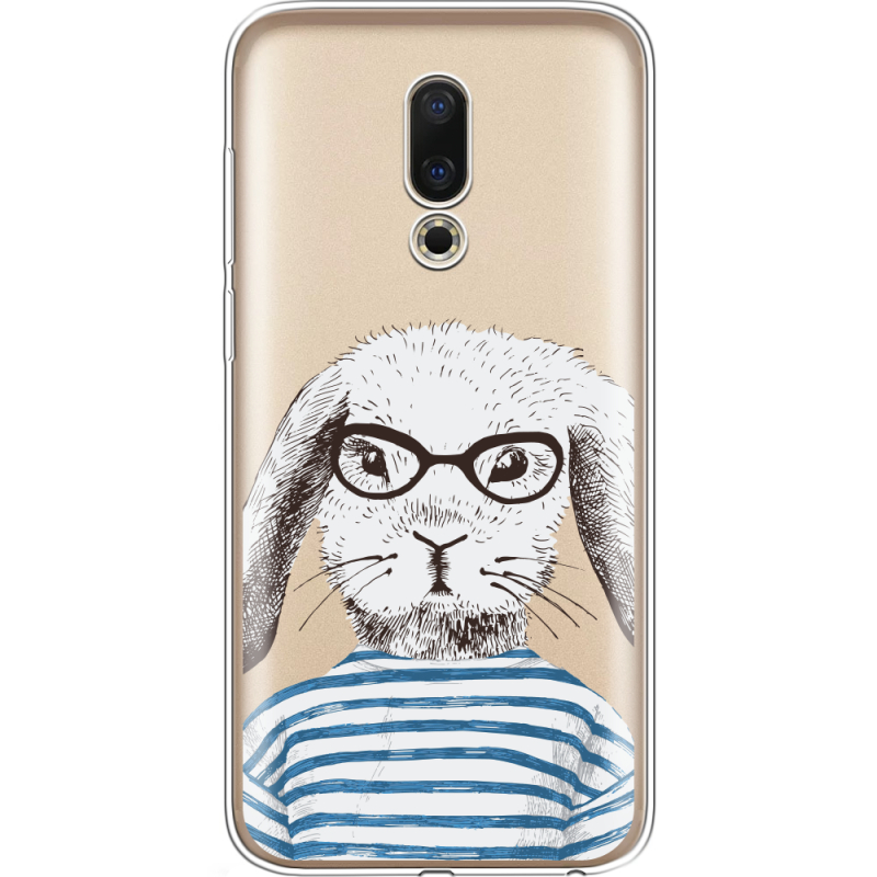 Прозрачный чехол Uprint Meizu 16 MR. Rabbit