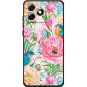 Чохол BoxFace Oukitel C53 Birds in Flowers