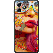 Чохол BoxFace Oukitel C53 Yellow Girl Pop Art
