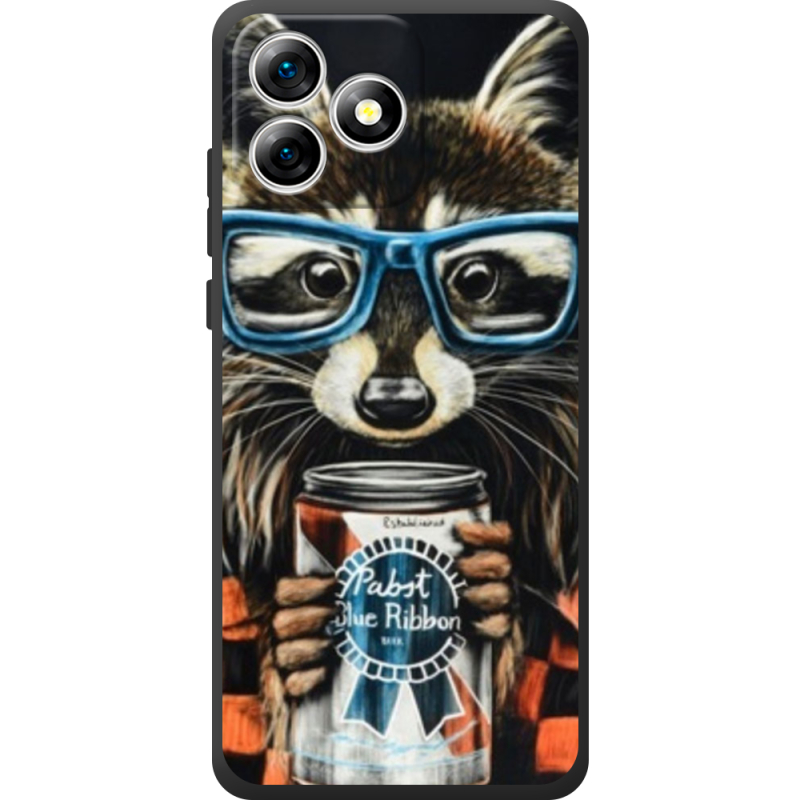 Чохол BoxFace Oukitel C53 Енот с банкой