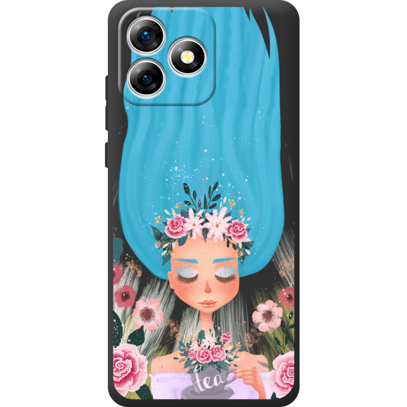 Прозорий чохол BoxFace Oukitel C53 Blue Hair