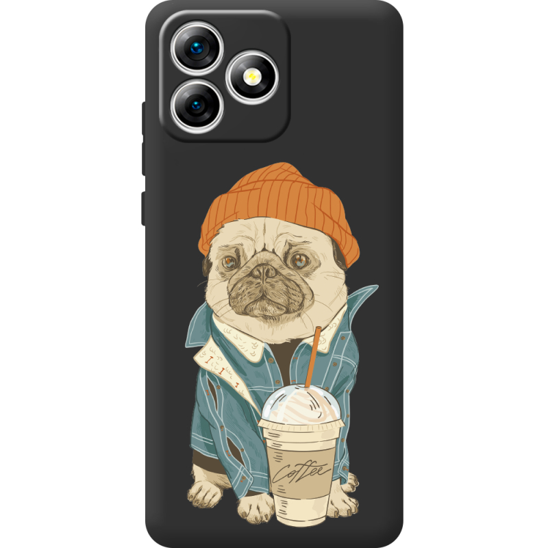 Прозорий чохол BoxFace Oukitel C53 Dog Coffeeman