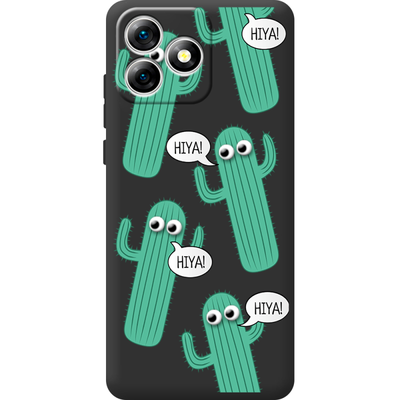 Прозорий чохол BoxFace Oukitel C53 с 3D-глазками HIYA