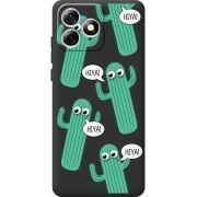 Прозорий чохол BoxFace Oukitel C53 с 3D-глазками HIYA