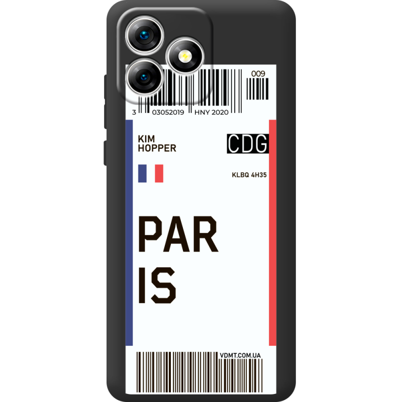 Прозорий чохол BoxFace Oukitel C53 Ticket Paris