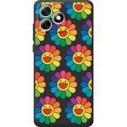 Прозорий чохол BoxFace Oukitel C53 Hippie Flowers