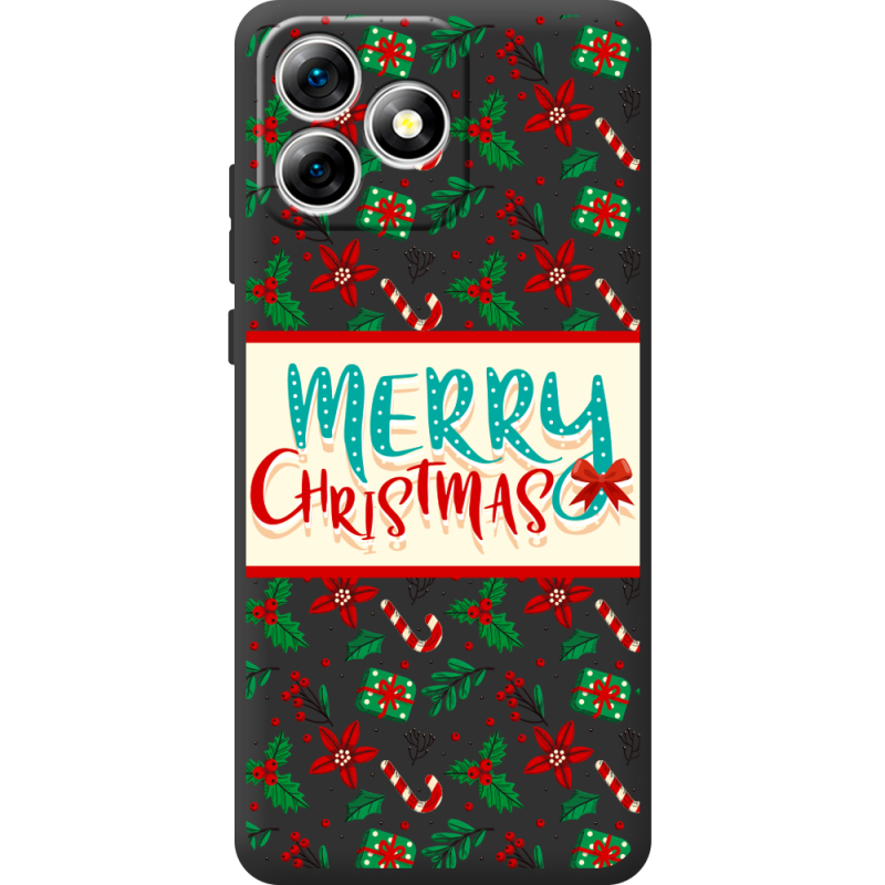 Прозорий чохол BoxFace Oukitel C53 Vintage Christmas Pattern