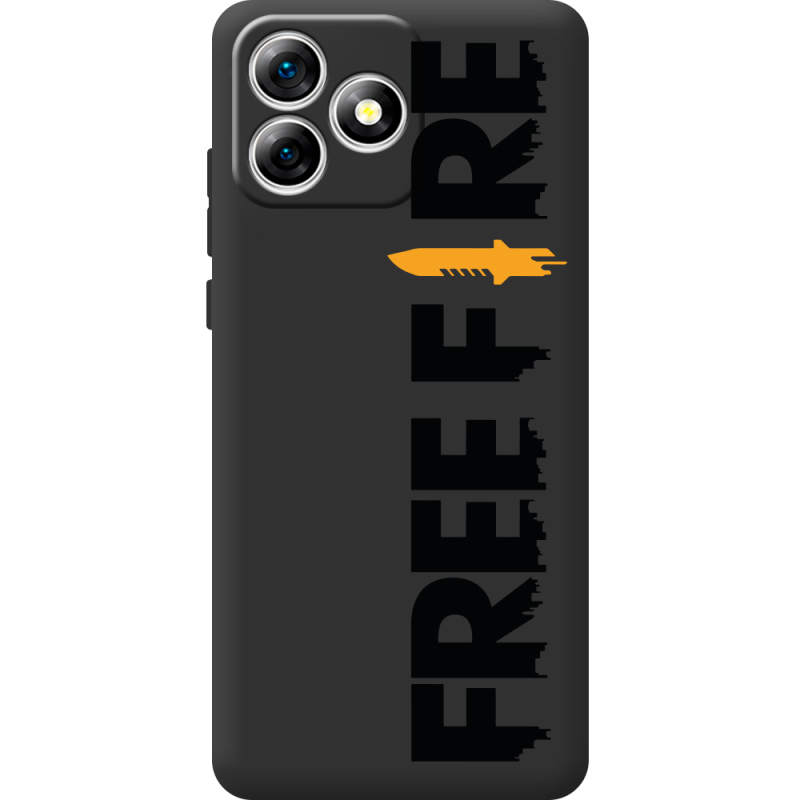 Прозорий чохол BoxFace Oukitel C53 Free Fire Black Logo