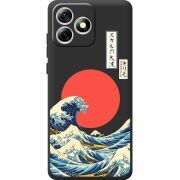 Прозорий чохол BoxFace Oukitel C53 Большая волна в Канагаве