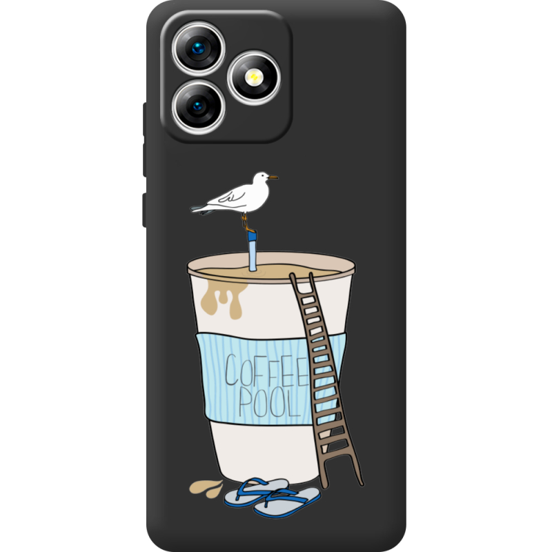 Прозорий чохол BoxFace Oukitel C53 Segull in Cofee Pool