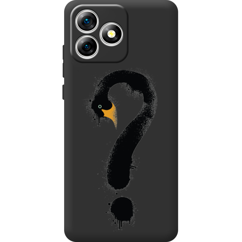 Прозорий чохол BoxFace Oukitel C53 Swan question