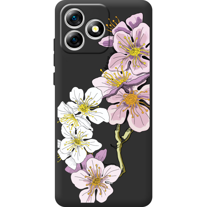Прозорий чохол BoxFace Oukitel C53 Cherry Blossom