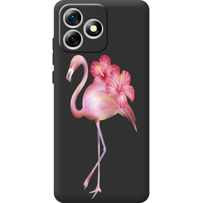 Прозорий чохол BoxFace Oukitel C53 Floral Flamingo