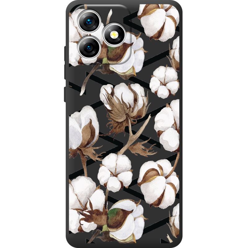 Прозорий чохол BoxFace Oukitel C53 Cotton flowers
