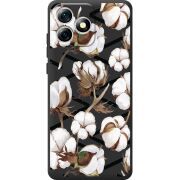 Прозорий чохол BoxFace Oukitel C53 Cotton flowers