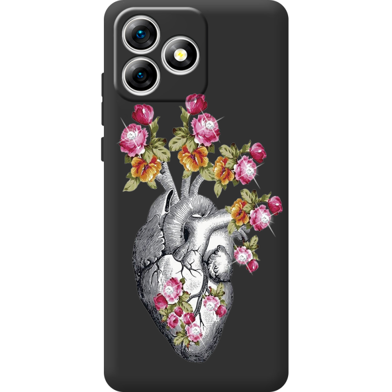 Чохол зі стразами Oukitel C53 Heart