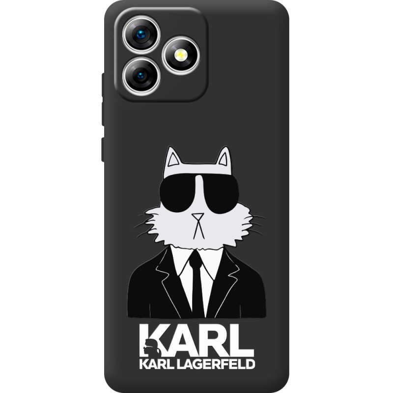 Чорний чохол BoxFace Oukitel C53 Cat in Black