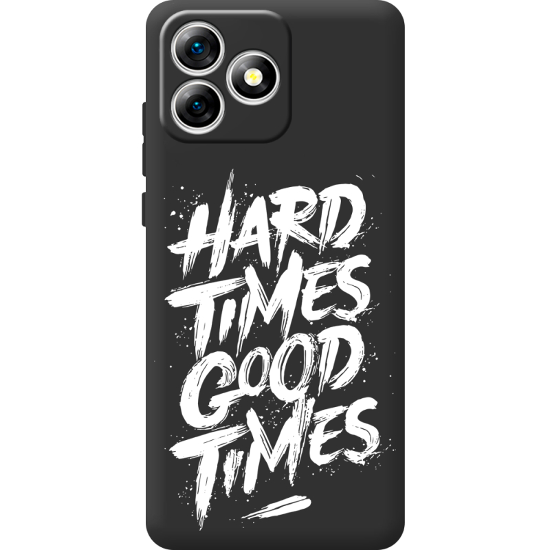 Чорний чохол BoxFace Oukitel C53 Hard Times Good Times