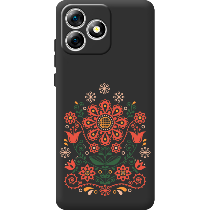 Чорний чохол BoxFace Oukitel C53 Ukrainian Ornament