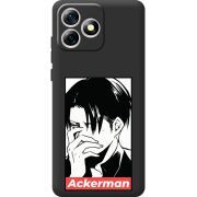 Чорний чохол BoxFace Oukitel C53 Attack On Titan - Ackerman