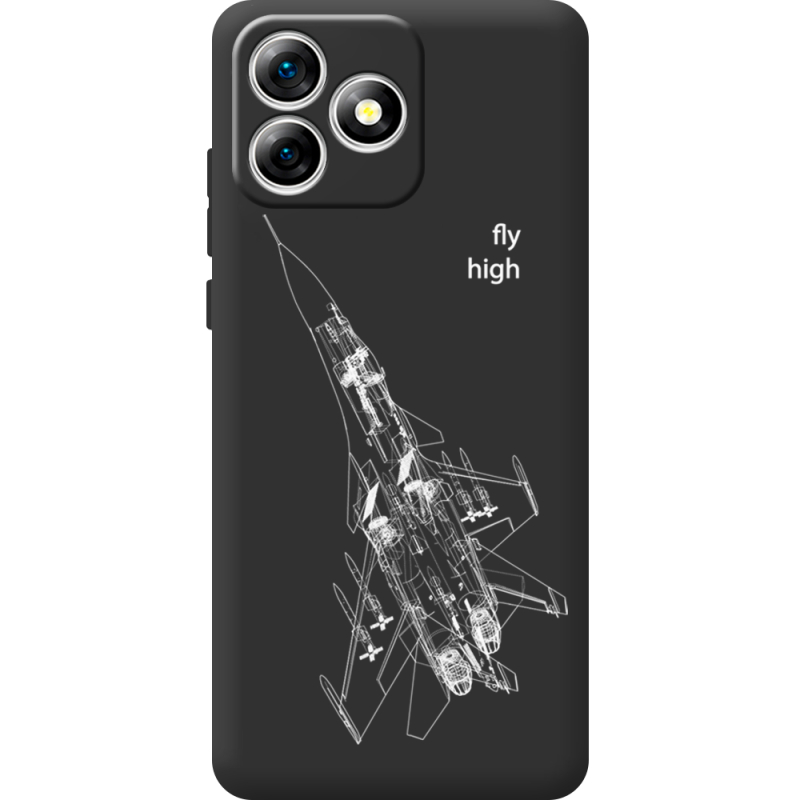 Чорний чохол BoxFace Oukitel C53 Військовий літак