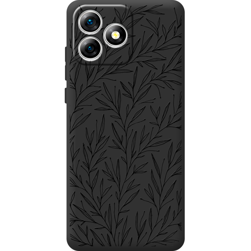 Чорний чохол BoxFace Oukitel C53 Leaves