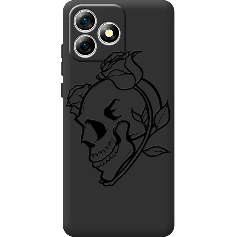 Чорний чохол BoxFace Oukitel C53 Skull and Roses