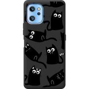 Прозрачный чехол BoxFace Umidigi A13 / A13 Pro с 3D-глазками Black Kitty