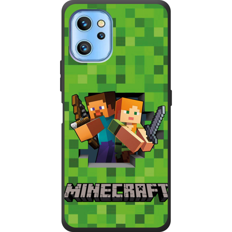 Чехол BoxFace Umidigi A13S Майнкрафт Стів і Алекс