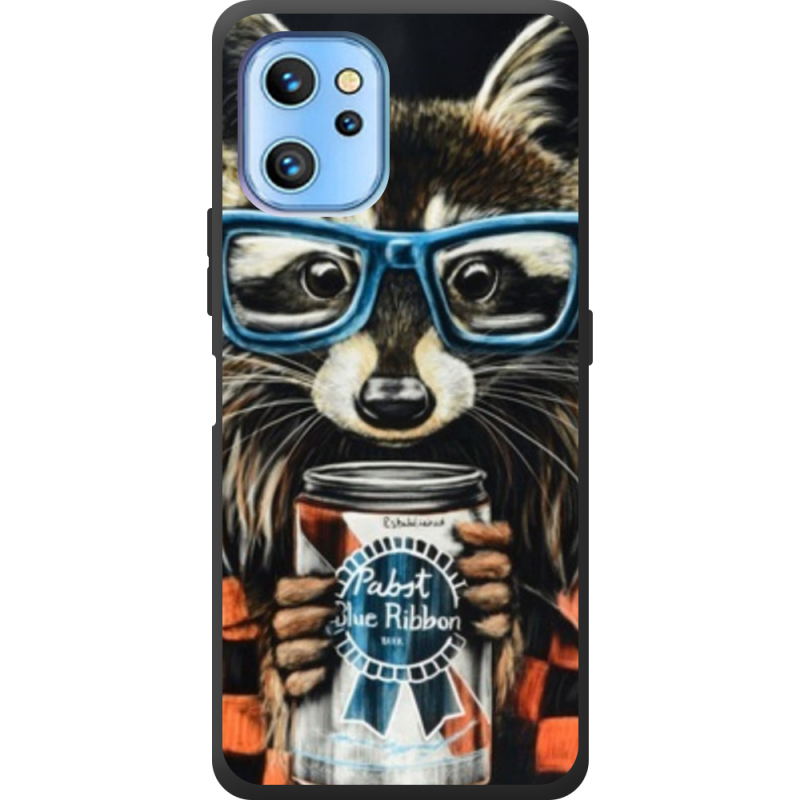 Чехол BoxFace Umidigi A13S Енот с банкой