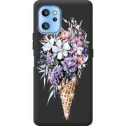 Чехол со стразами Umidigi A13S Ice Cream Flowers
