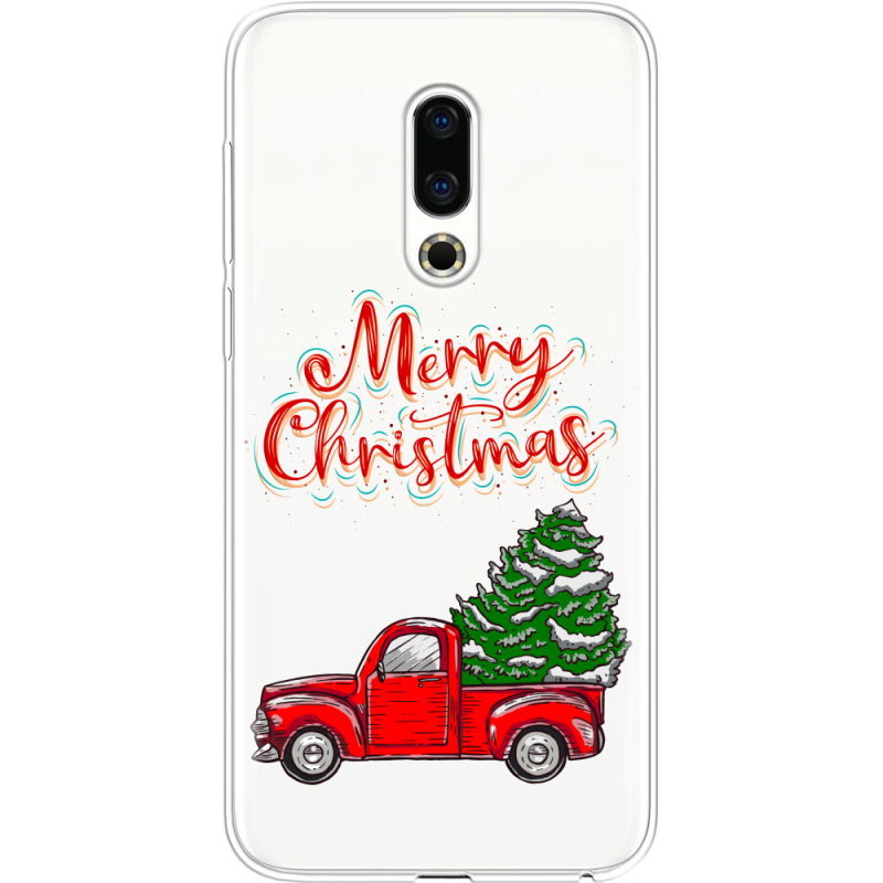 Прозрачный чехол Uprint Meizu 16th Holiday Car