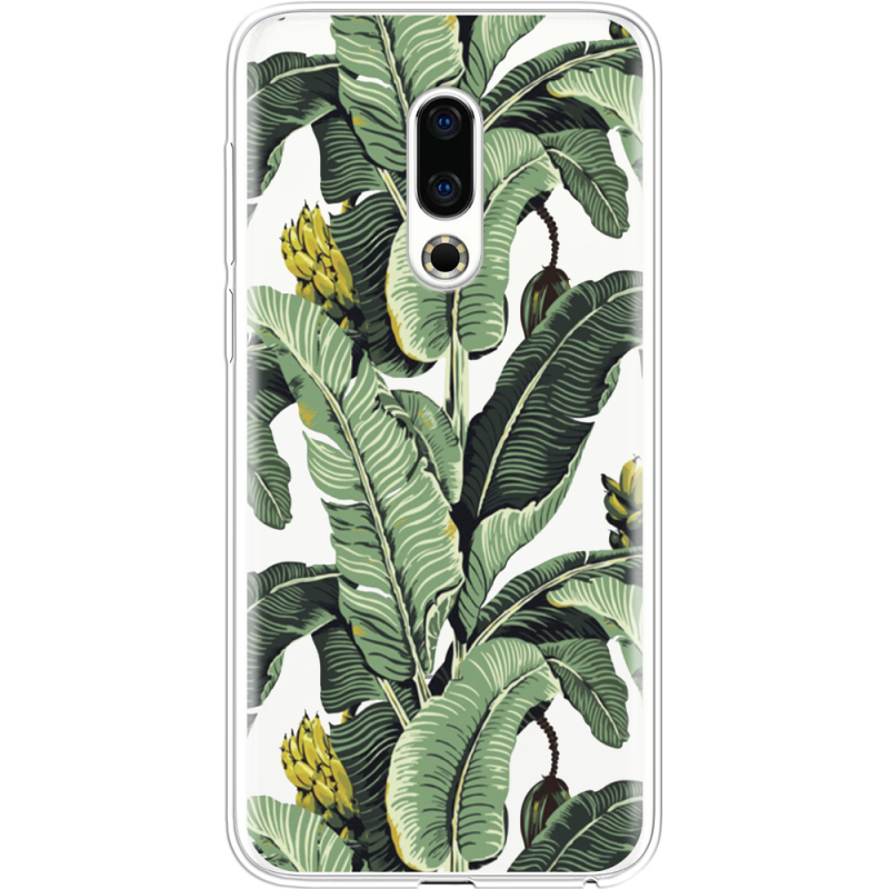 Прозрачный чехол Uprint Meizu 16th Banana Leaves