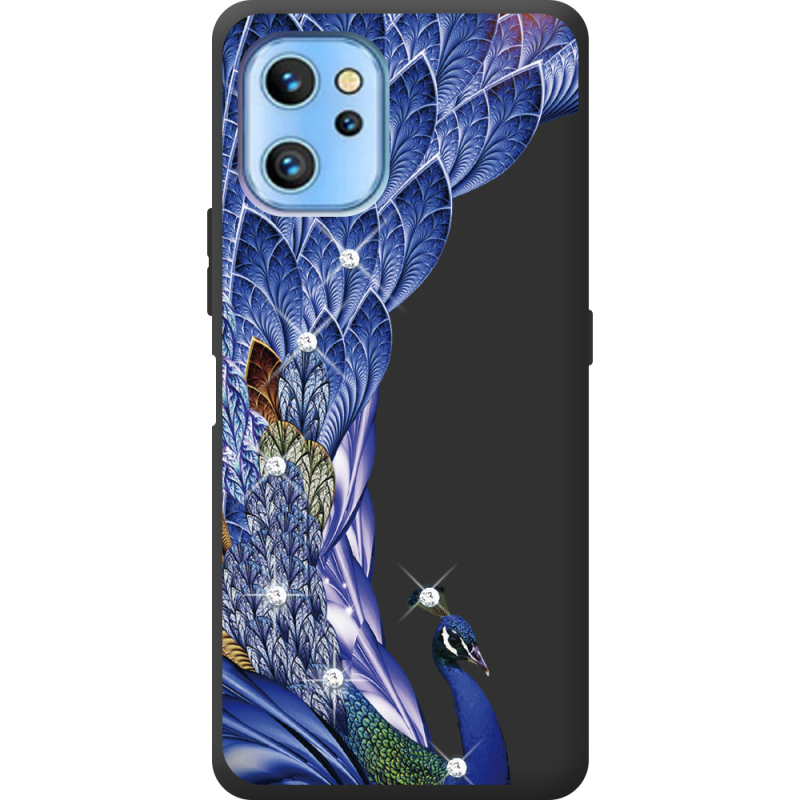 Чехол со стразами Umidigi A13 / A13 Pro Peafowl