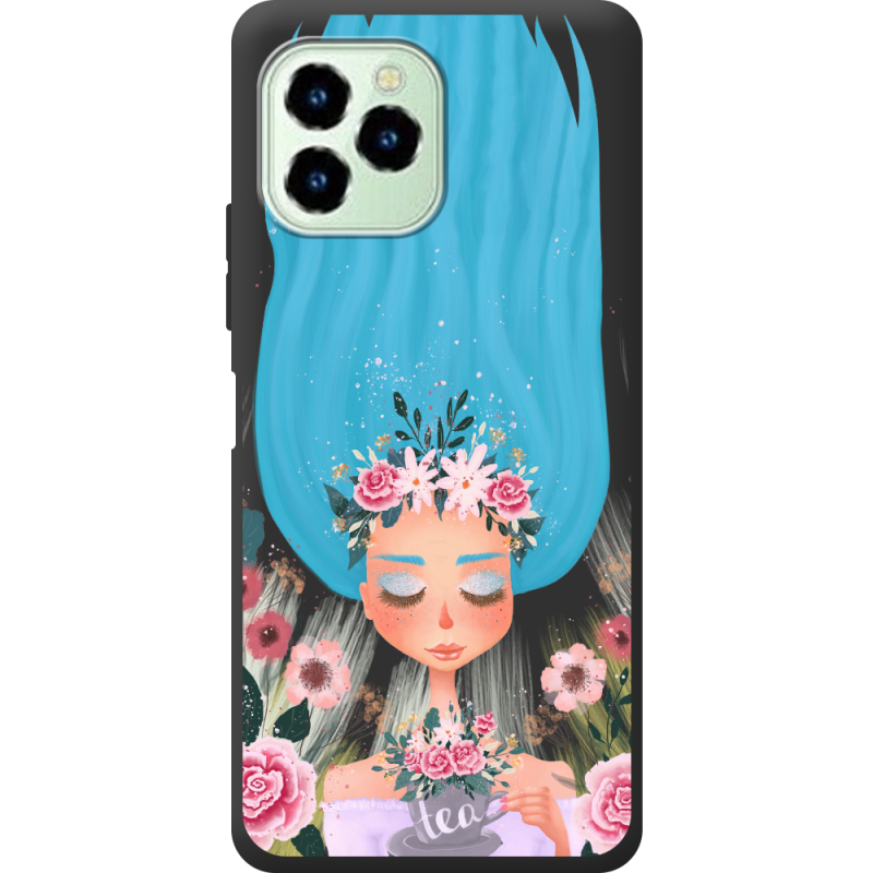 Прозрачный чехол BoxFace Oukitel C21 Pro Blue Hair