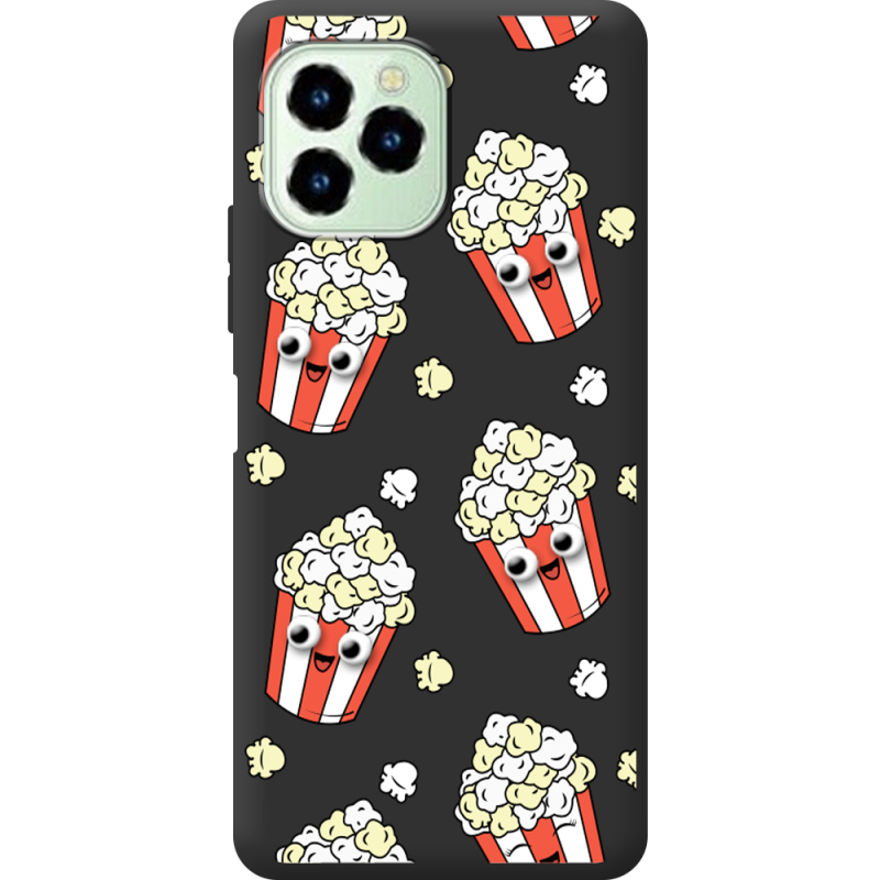Прозрачный чехол BoxFace Oukitel C21 Pro с 3D-глазками Popcorn