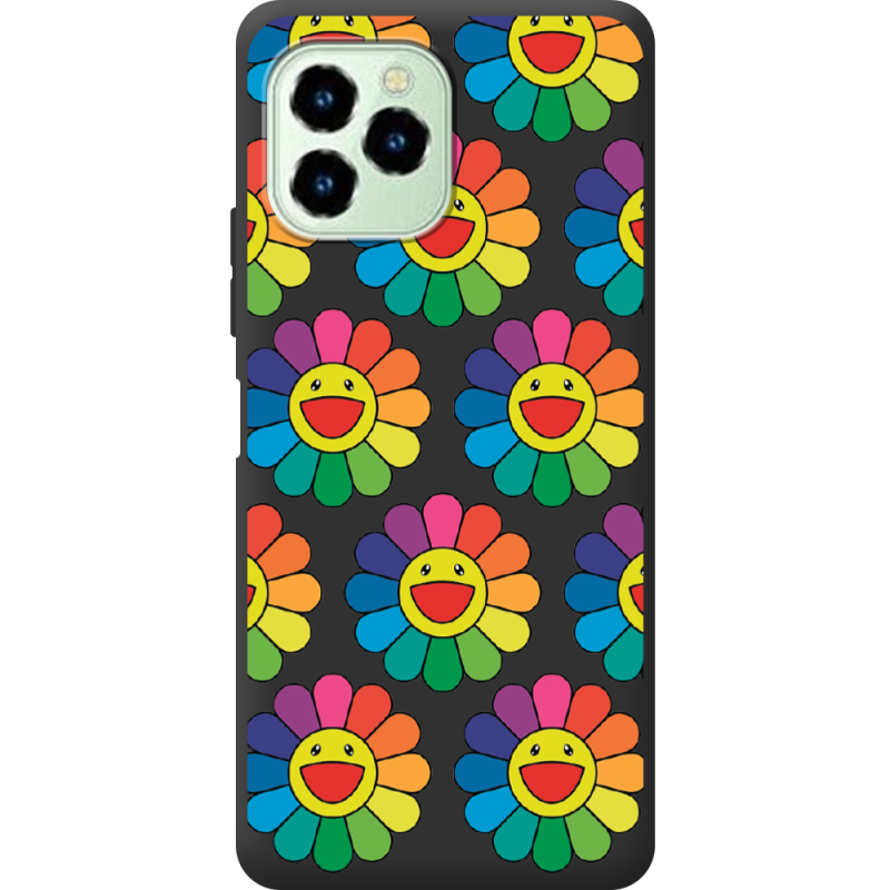 Прозрачный чехол BoxFace Oukitel C21 Pro Hippie Flowers