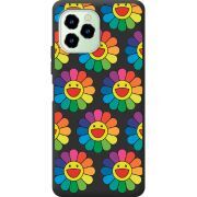 Прозрачный чехол BoxFace Oukitel C21 Pro Hippie Flowers