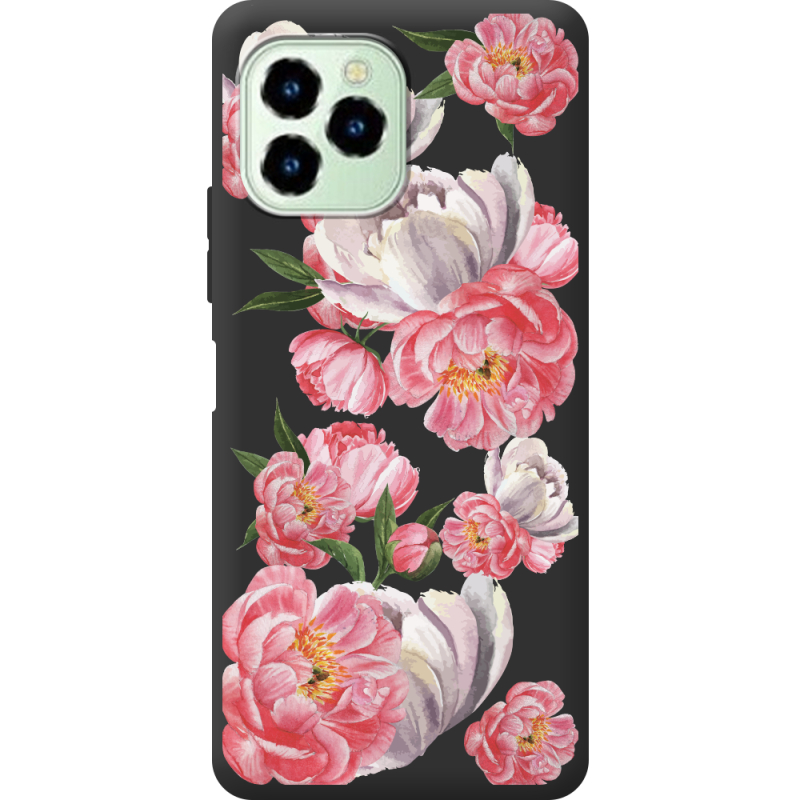 Прозрачный чехол BoxFace Oukitel C21 Pro Peony Watercolor Style