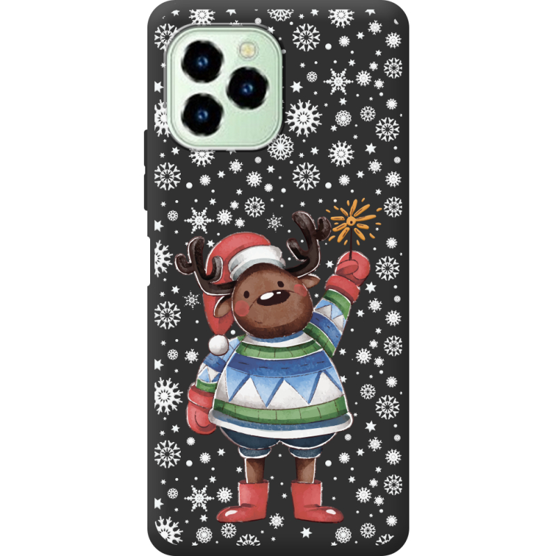 Прозрачный чехол BoxFace Oukitel C21 Pro Christmas Deer with Snow