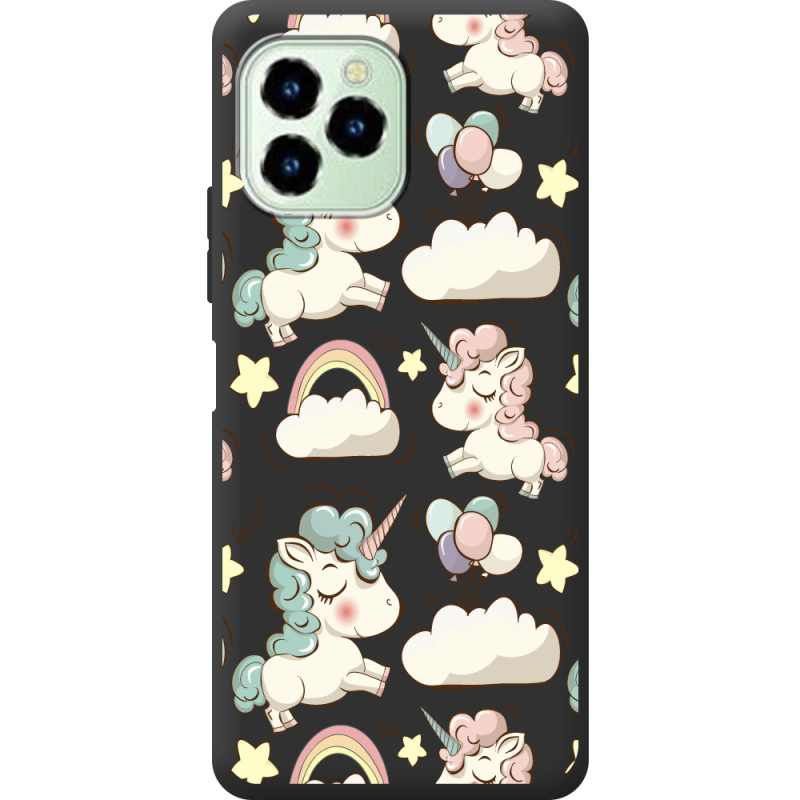 Прозрачный чехол BoxFace Oukitel C21 Pro Unicorns