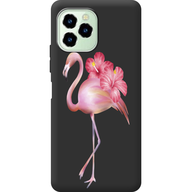 Прозрачный чехол BoxFace Oukitel C21 Pro Floral Flamingo