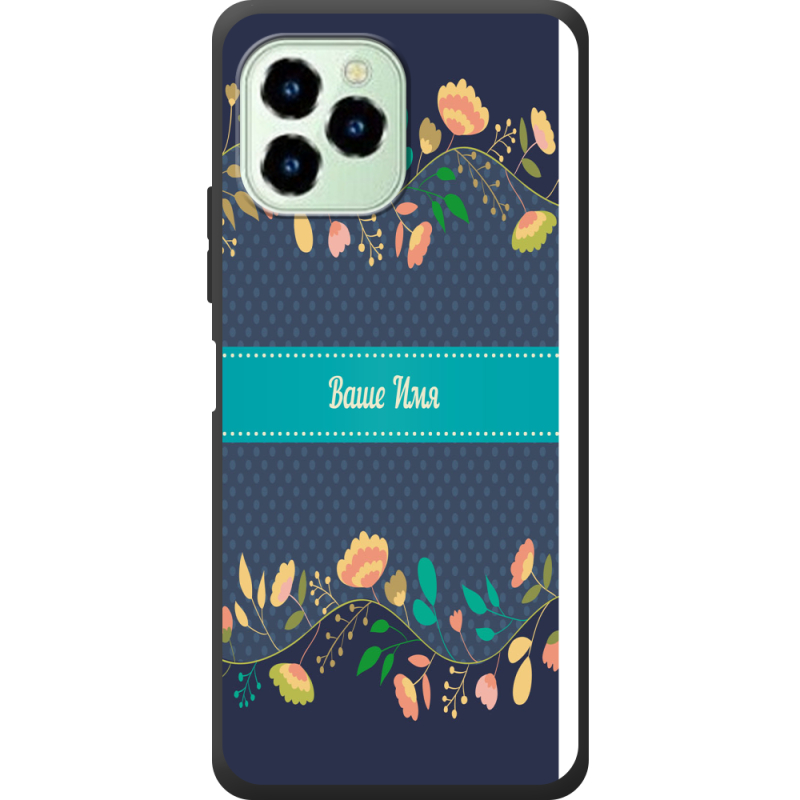 Чехол со стразами Oukitel C21 Pro Malva Именной