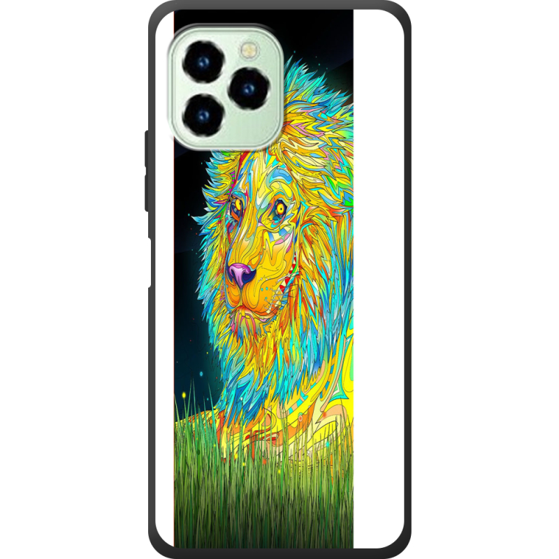 Чехол со стразами Oukitel C21 Pro Moonlight Lion