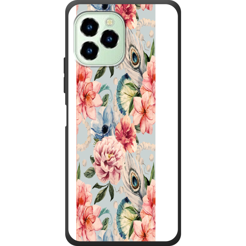 Чехол со стразами Oukitel C21 Pro Rosy