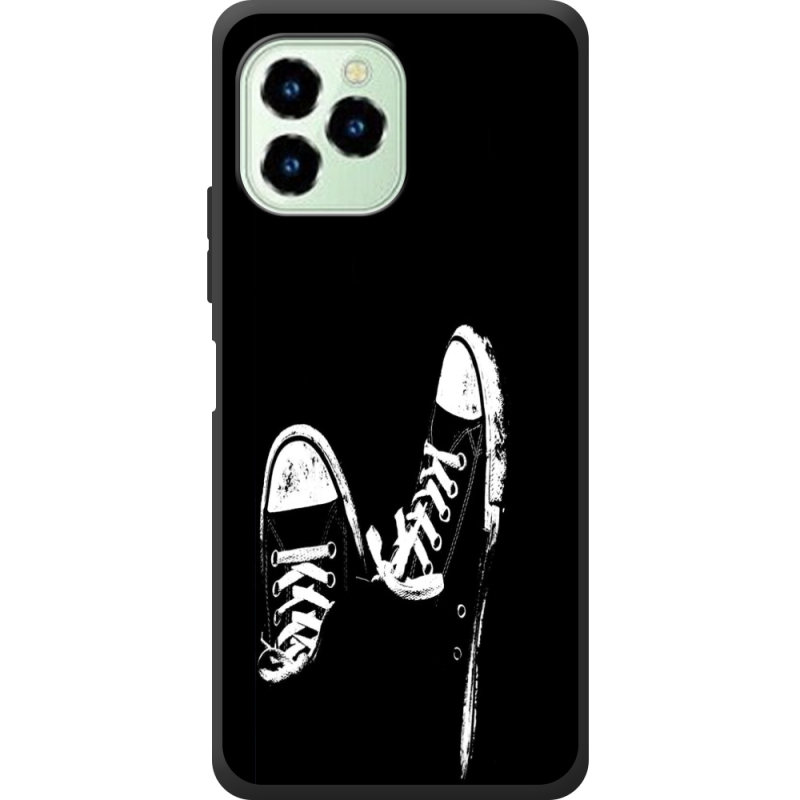 Чехол со стразами Oukitel C21 Pro Black Sneakers
