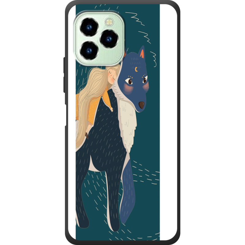 Чехол со стразами Oukitel C21 Pro Fantasy Print