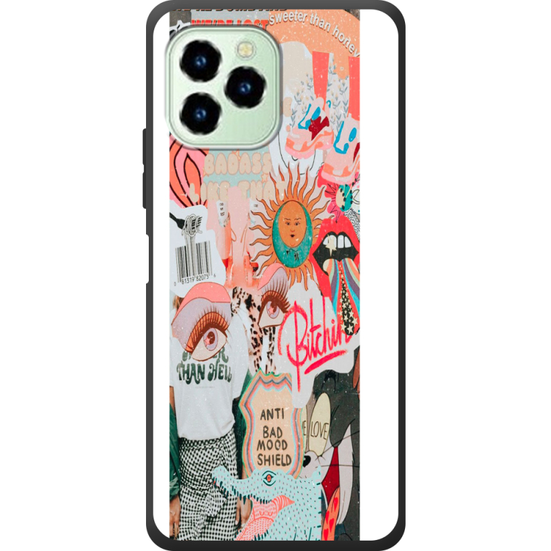 Чехол со стразами Oukitel C21 Pro 